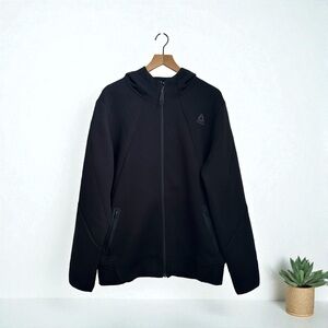 Reebok Men’s Black Cotton Zip-Up Classic Hoodie Size M
